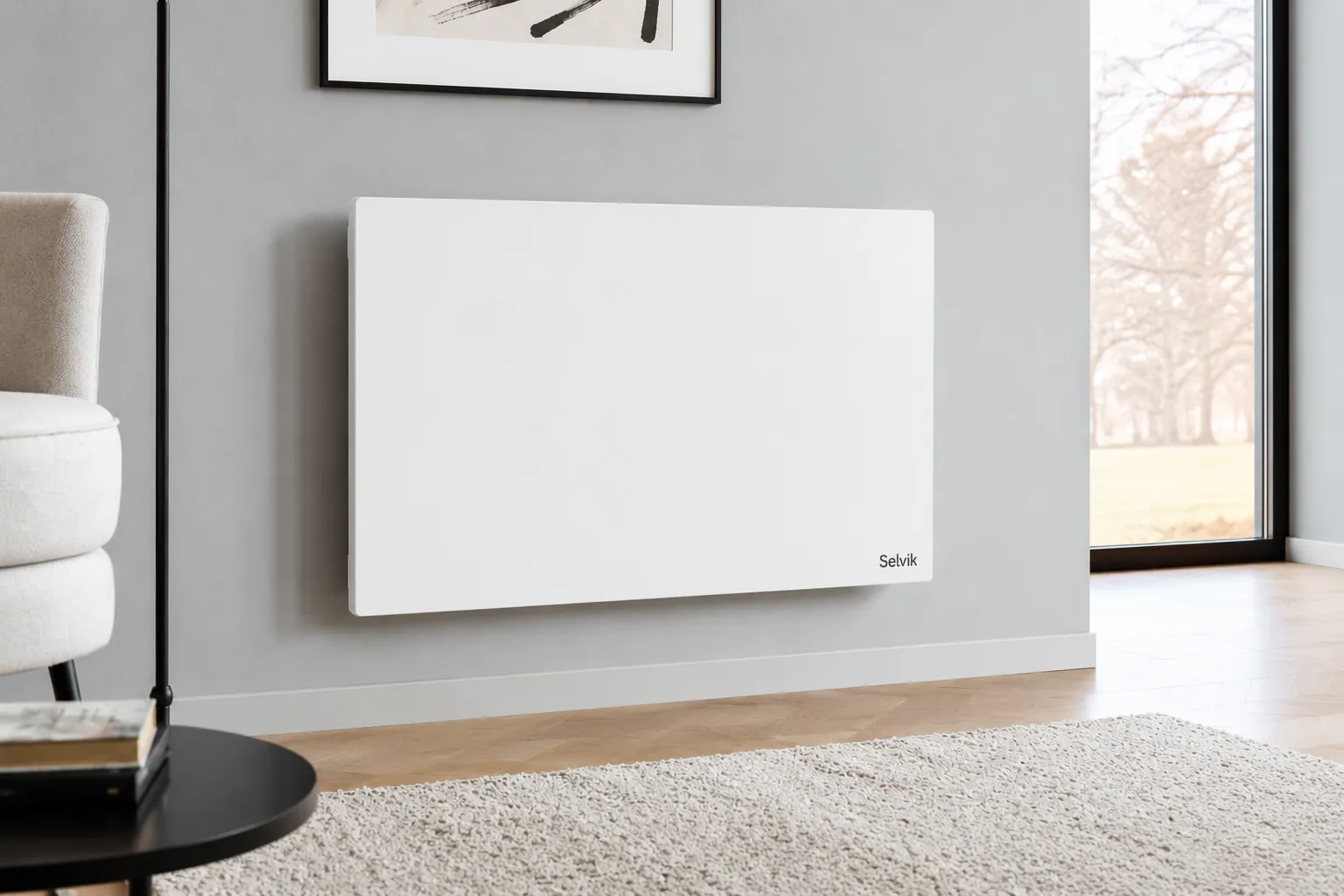 Panel infrarrojo blanco de pared